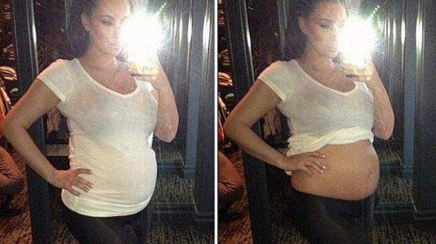 Kim Kardashian publicó la foto de su pancita de seis meses de ... Kim Kardashian publicó la foto de su pancita de seis meses de ...