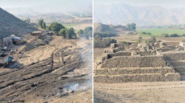 Pirámide contemporánea a Caral fue destruida en San Martín de Porres