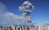 FOTOS: la espectacular erupción del volcán Sakurajima en Japón