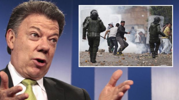 El paro "inexistente" que pone en aprietos al gobierno colombiano
