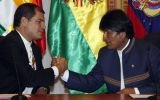 Presidente de Ecuador apoya reclamo de Bolivia por una salida al mar