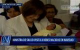 Génesis y Juan, los primeros bebes nacidos en la Navidad en Lima