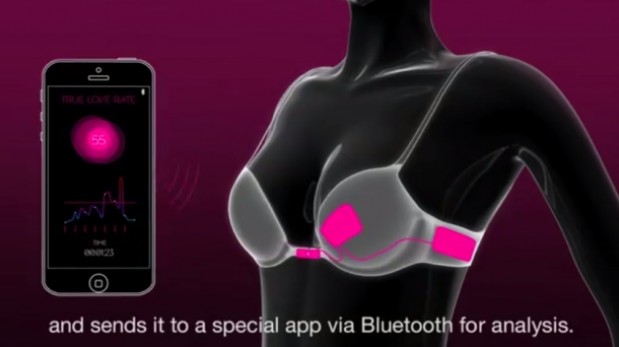 La información recopilada por los sensores de la prenda se envía por Bluetooth a una aplicación en el smartphone.