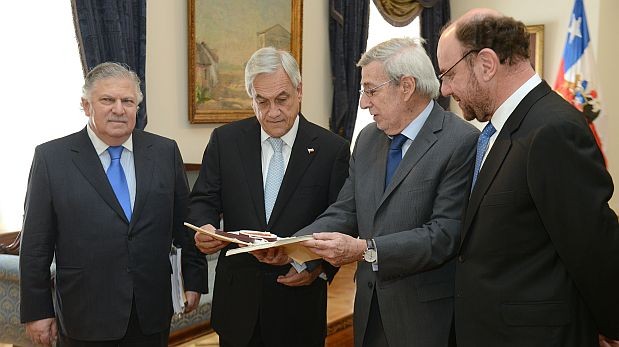 El presidente chileno Sebastián Piñera recibió hoy el fallo de La Haya. (Foto: Presidencia de Chile) 