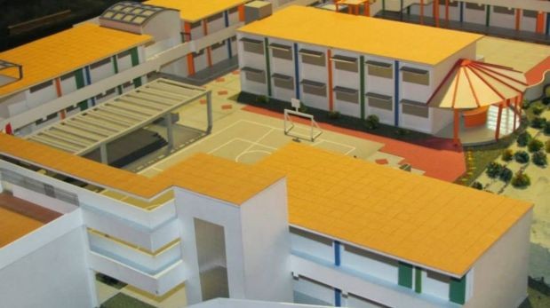 Modelo del nuevo colegio Eladio Hurtado Vicente. (Foto: Difusión)