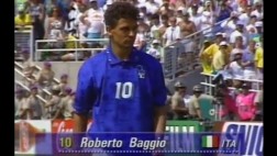 Roberto Baggio erró este penal hace 20 años y perdió el Mundial