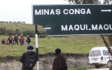 Policía impidió el paso de antimineros hacia zona de Conga