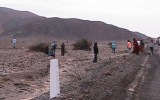 Viajeros caminaron por pampas de Nasca debido a un bloqueo