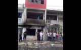 Las imágenes que dejó la explosión en una casa en Chimbote