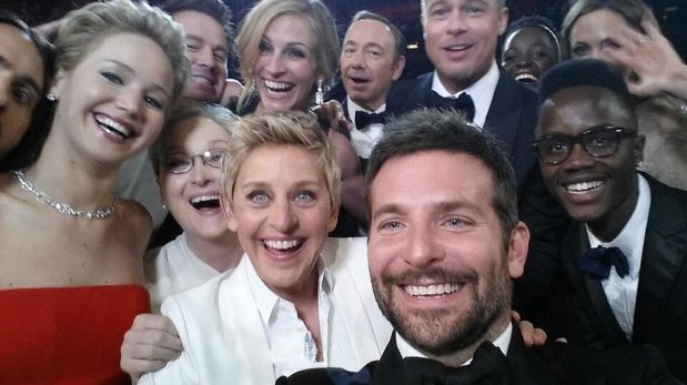 Selfie de Ellen Degeneres es el más retuiteado de la historia