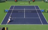 Federer y su espectacular golpe para avanzar en Indian Wells
