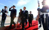 Heredia rompió protocolo en Chile: caminó por la alfombra roja