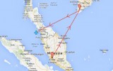 Malasia: el avión desaparecido habría tomado esta ruta