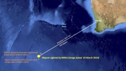 Avión desaparecido: encuentran 122 objetos flotando en el mar