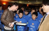 Messi recibió a niños damnificados del tsunami 2011 de Japón