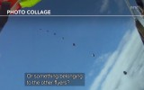 VIDEO: Paracaidista se salva de chocar contra un meteorito