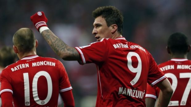 Mandzukic dio tranquilidad al Bayern con este gol de cabeza