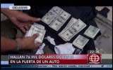 Más de US$76 mil estaban camuflados en puerta de auto