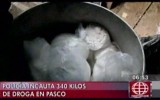 Sinchis de Mazamari hallan 340 kilos de PBC e insumos en Pasco