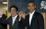Obama llega a Tokio y en su primera parada se va a comer sushi