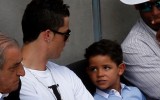Cristiano llevó a su hijo a ver la victoria de Rafael Nadal