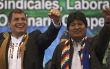 Rafael Correa aboga en Chile por salida al mar para Bolivia