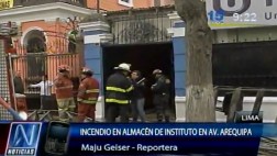 Incendio se registró en local de U. Telesup en Cercado de Lima