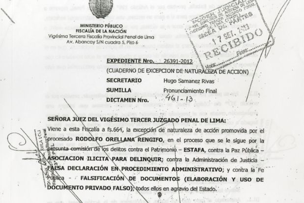 Fiscal intenta salvar a Rodolfo Orellana de proceso por estafa 
