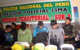 Policía detuvo a 18 personas por diversos delitos en Lima Sur