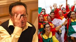 'Chespirito' se emocionó al ver a sus personajes en el Mundial