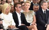 Charlize Theron y Sean Penn, muy románticos en desfile de Dior