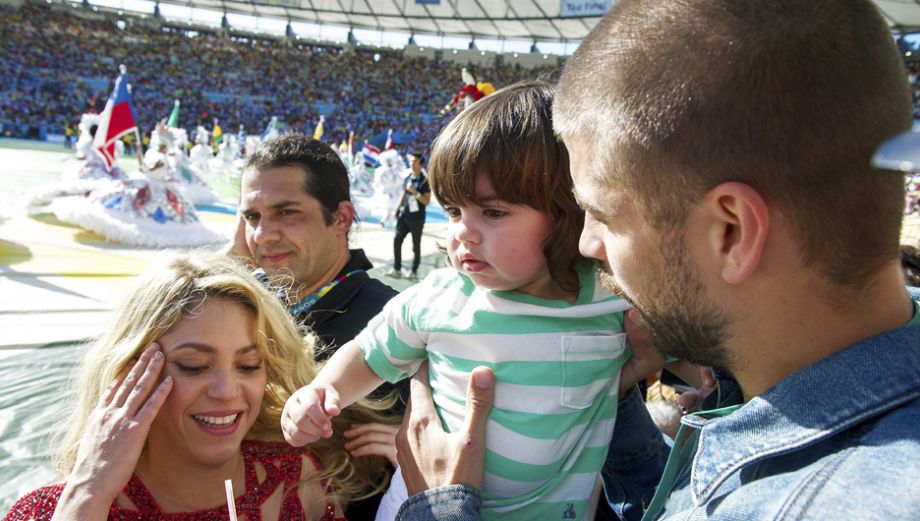 Shakira, Milan y Gerard Piqué acapararon miradas en la clausura del Mundial
