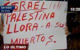 Ciudadanos palestinos protestaron frente a embajada de Israel