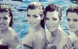 El 'topless' familiar de Kim Kardashian