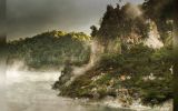 De otro mundo: Recorre una laguna que 'hierve' en Nueva Zelanda