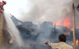 Incendio en Chiclayo: fuego consumió un taller publicitario