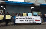 Marcha de comerciantes del Rímac obstruyó vía del Metropolitano