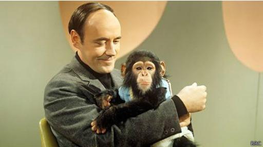 El zoólogo Desmond Morris alentó a Congo desde pequeño para que pintara.