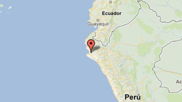 Sismo de 5,8 grados remeció Piura esta tarde