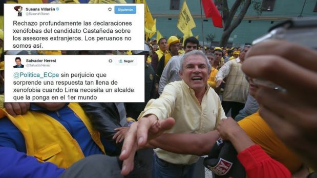 Villarán y Heresi acusan de xenofobia a Luis Castañeda