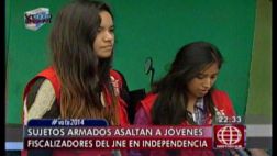 Independencia: ladrones encañonaron a fiscalizadores del JNE