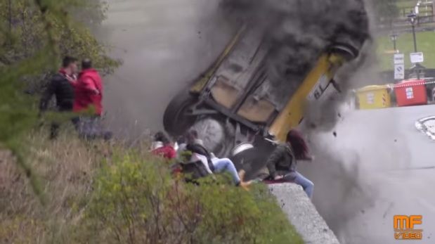 Immagini Incidente Rally Valle d'Aosta