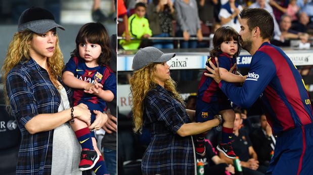 Shakira lució su embarazo en reciente partido de Gerard Piqué