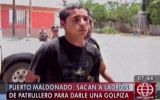 Linchan a ladrón dentro de un patrullero en Puerto Maldonado