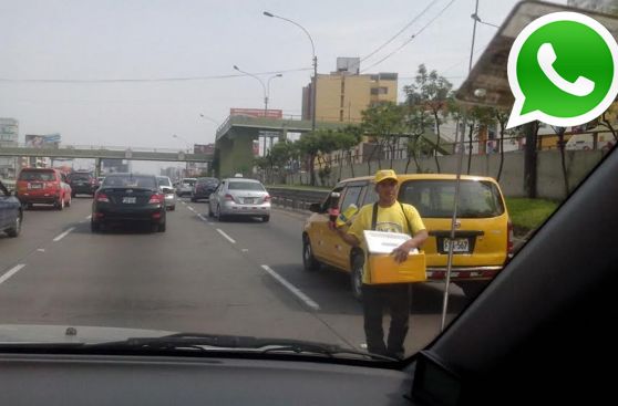 Vía WhatsApp: ambulantes invaden la Vía Expresa por el tráfico