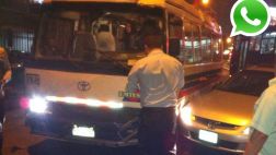 Vía WhatsApp: cúster que causa choque debe S/.340 mil en multas