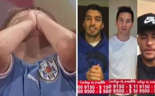 Neymar, Suárez y Messi emocionan a niño uruguayo con mensaje
