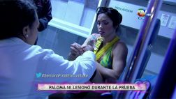"Combate": Paloma Fiuza sufrió fuerte caída en competencia