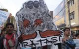 Trujillo también protestó contra el régimen laboral juvenil