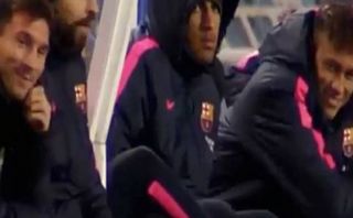Barcelona: Messi y Neymar bromearon tras autogol de Jordi Alba